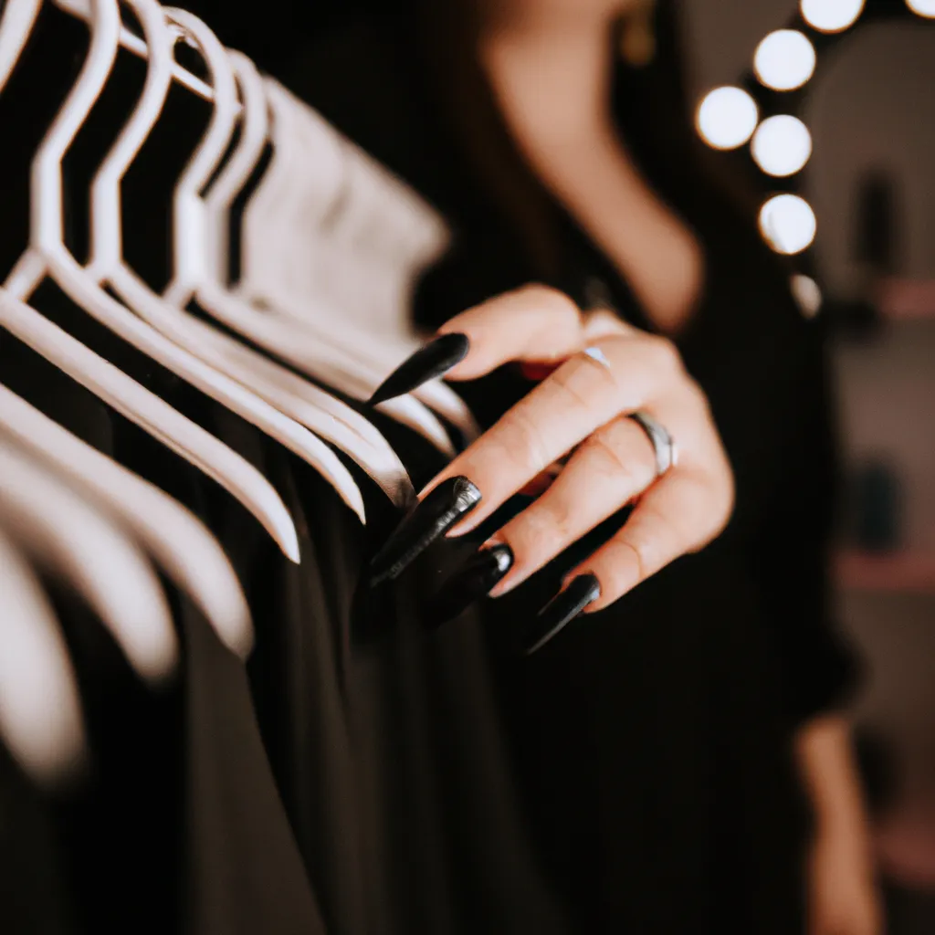 Jakie paznokcie do czarnej sukienki